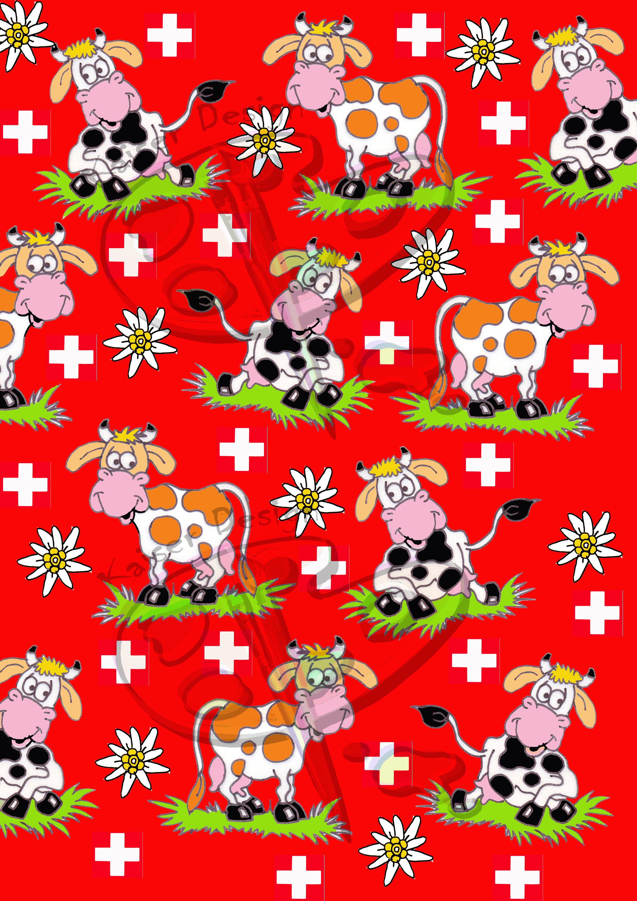 Chüeli Allover rot 