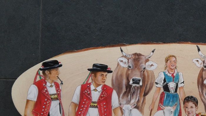 Alpler Lebä
Rindenbrett Erle 60 cm x 22 cm